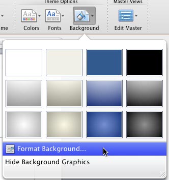 change background image in powerpoint 2008 for mac